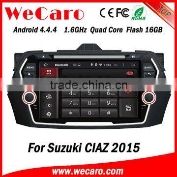 Wecaro WC-SC8075 Android 4.4.4 car dvd player touch screen 2 din car dvd gpsfor suzuki ciaz android A9 cpu 2015