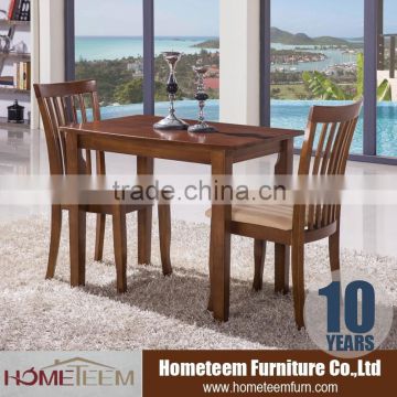 Chocolate dining table designs in rubber wood/HF03 dining table