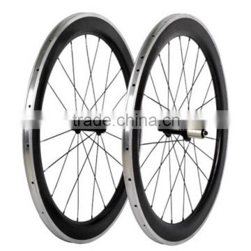 Alloy brake surface carbon wheels 90mm carbon clincher wheels road bike wheels