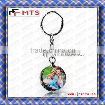 SK-03 round sublimation crystal keychain gift