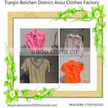 Alibaba Express Second Hand ladies Cotton Blouse