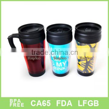 Best quality plastic insulated mug