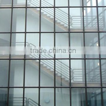 low-e double glazed curtain wall , colored window ,factory