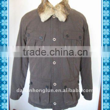 Casual Jacket for man with fake fur collar