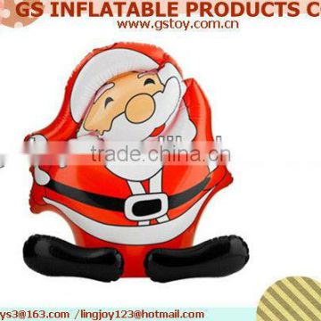 PVC small christmas santa inflatable christmas santa EN71 approved