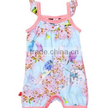 100%cotton Soft Wholesale design baby jumpsuit
