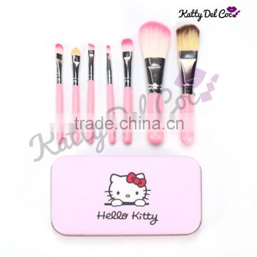 Best quality wooden handle 7pcs cute makeup brush set hello kitty makeup brush set                        
                                                Quality Choice
                                                                    Supplier's Ch