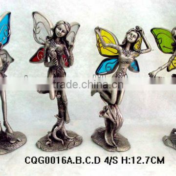 Hot Selling Antique Fairy & Butterfly Statue Garden Ornament