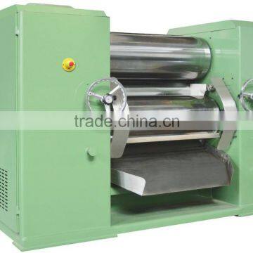 vertical hydraulic three roll mill for Guar gum