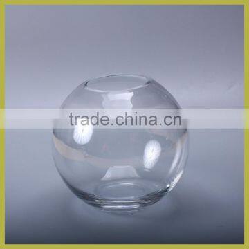 round glass vase for flower