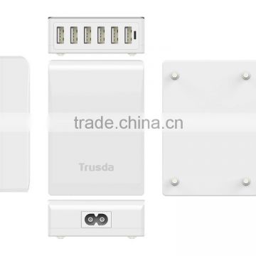 Trusda Portable Fast Charge Travel Gift 6 USB Ports 2.4A for each port for mobile charging station