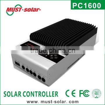 <MUST Solar> Hot! 45A mppt 12v with LCD monitor hybrid solar charge controller