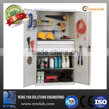 heavy duty cheap steel locker cabient with panel board/plastic box for workplace