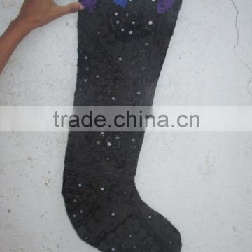 Latest Design 2015 handmade hand embroidered vintage banjara Christmas socks