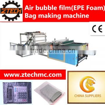 China Ztech Supply Air bubble film( EPE Foam) Bag Making Machine