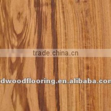 Multilayer engineered Tigerwood hardwood flooring