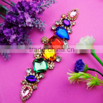 New Arrival Cute for Colorful beads 2014new acrylic rhinestone trimming for women