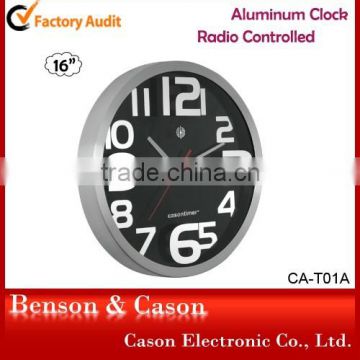 Casontimer Metal Modern Wall Clock for Home Decoration