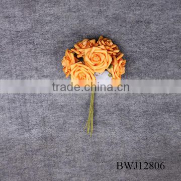 2014 hot sale artificial roses for bouquet wedding flower