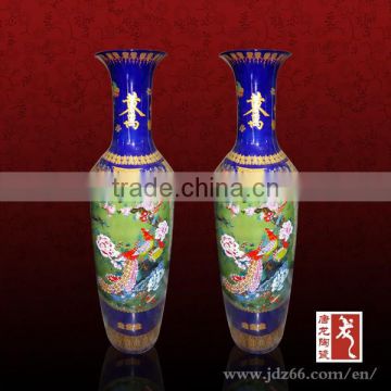 Fancy color glazed decorative floor vases for sale