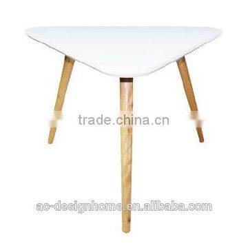 WHITE/NATURAL MDF/WOODEN TABLE