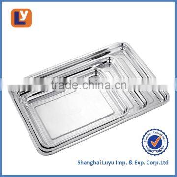 magnetic stainless steel square tray cookware