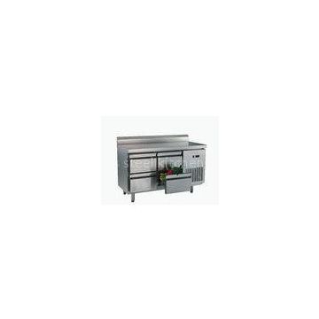 Industrial Four Drawer Under Counter Freezers With Backrest , 1355 x700x850