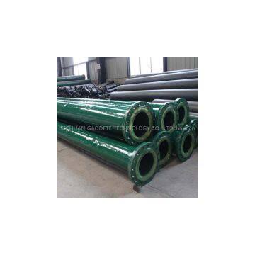 Polyurethane lining wear resistance steel pipe