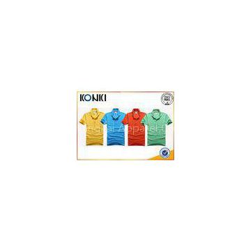 Colorful Embroidered Custom Polo Shirt Short Sleeve For Promotion