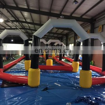 2016 high quality inflatable outdoor customized air race track for sale