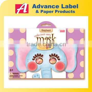 Kids toy Party Paper craft Make Your Own DIY Elephant Animal Paper Mask