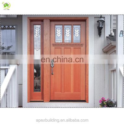 simple design knotty alder solid wood exterior single french door