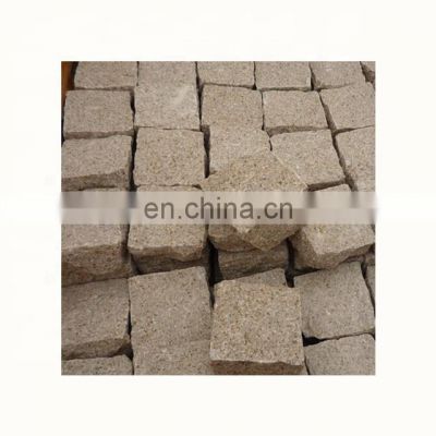 Yellow and grey granite paving blocks /wholesale paving stones