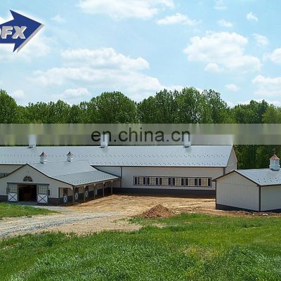 Cheap Fabricated Steel Frame Construction Pole Barn Prefabricated Warehouse Metal Building Steel Structure Shed Workshop
