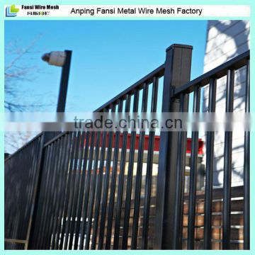 Flat top tubular steel fencing with best price in store