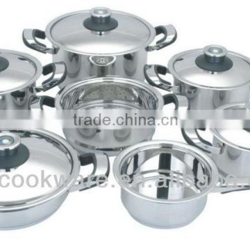 12Pcs Bakelite Handle Series Stainless Steel Kitchenware for Wholesale/Retailer