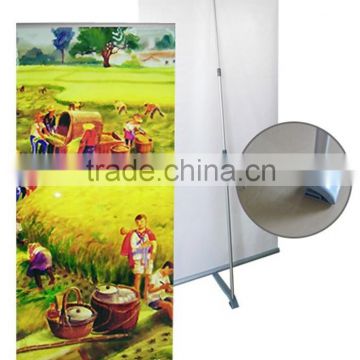 Indoor portable & folding advertising iron L banner