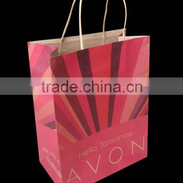 Brown kraft paper shopping bag