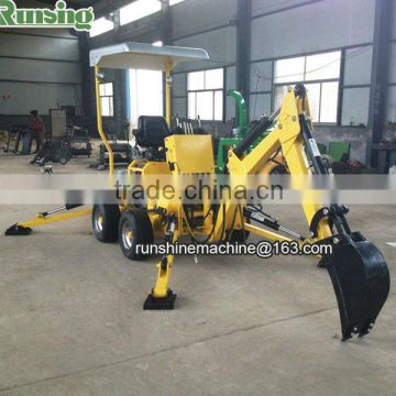 Mini excavator manufacturer factory direct RXDLW-22 powered gasoline engine towable backhoe