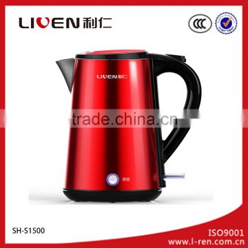Red useful best commercial electric water kettle SH-S1500