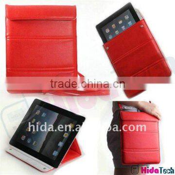 for apple ipad 2 case bag Leather Case 2011 fashion design with stand High quality