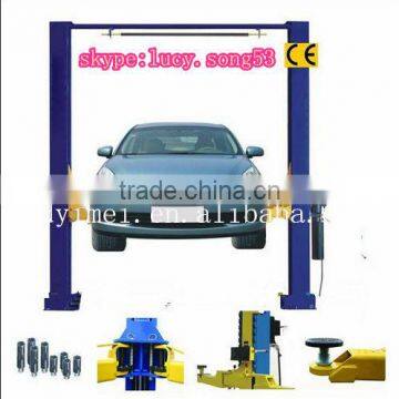 single point release floor plate hydraulic lift