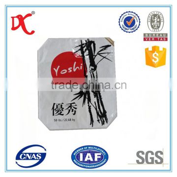 business card pe coated kraft paper valve bag 22.68kg
