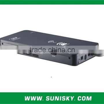 Miracast / HDMI / USB / Micro SD DLP pocket projector for training(SMP7044)