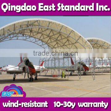 Custom Design East Standard solar aluminium aircraft shelter