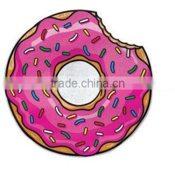 Round Donut Beach Towel, Serviette Ronde Donut