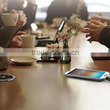 Newly desk qi wireless charger pad for coffee shop decoration