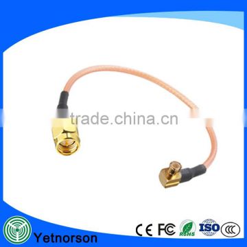 Standard SMA male to straight angle MCX male with RG316 cable 30cm pigtail cable
