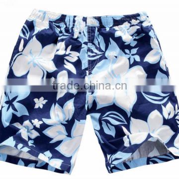 whole sale 100% cotton New style men printing Bermuda hawaiian print shorts