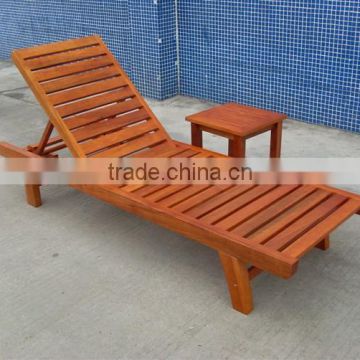 Hot sale 2104 wood sun loungers beach chairs